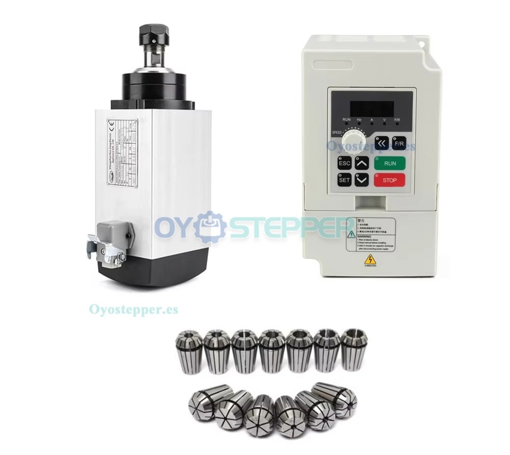 Handi Kit de husillo CNC de 3kW ER20 18000rpm 220V/380V con VFD